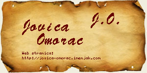 Jovica Omorac vizit kartica